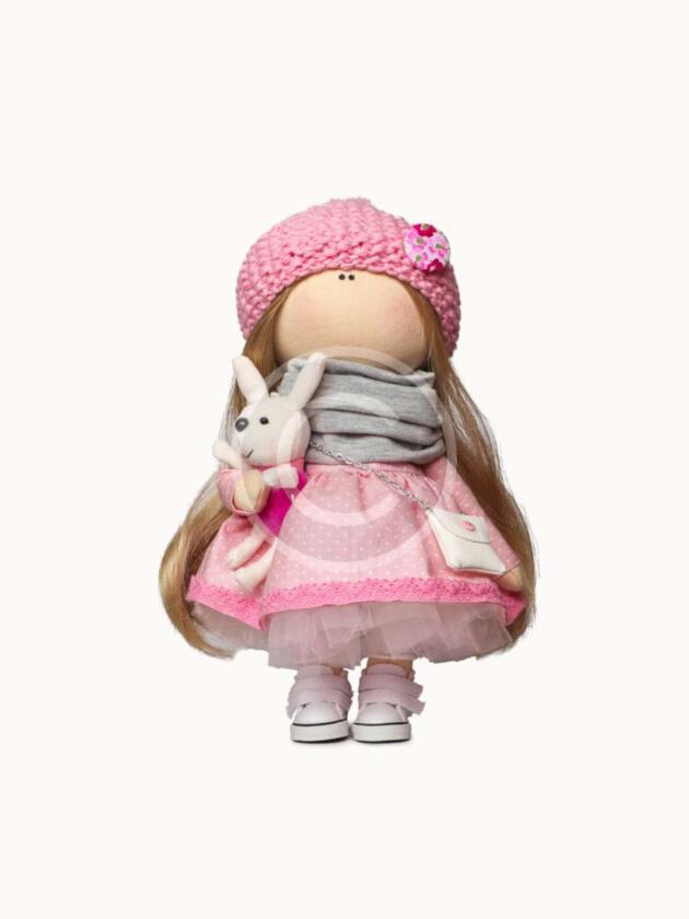 Pink tilda doll